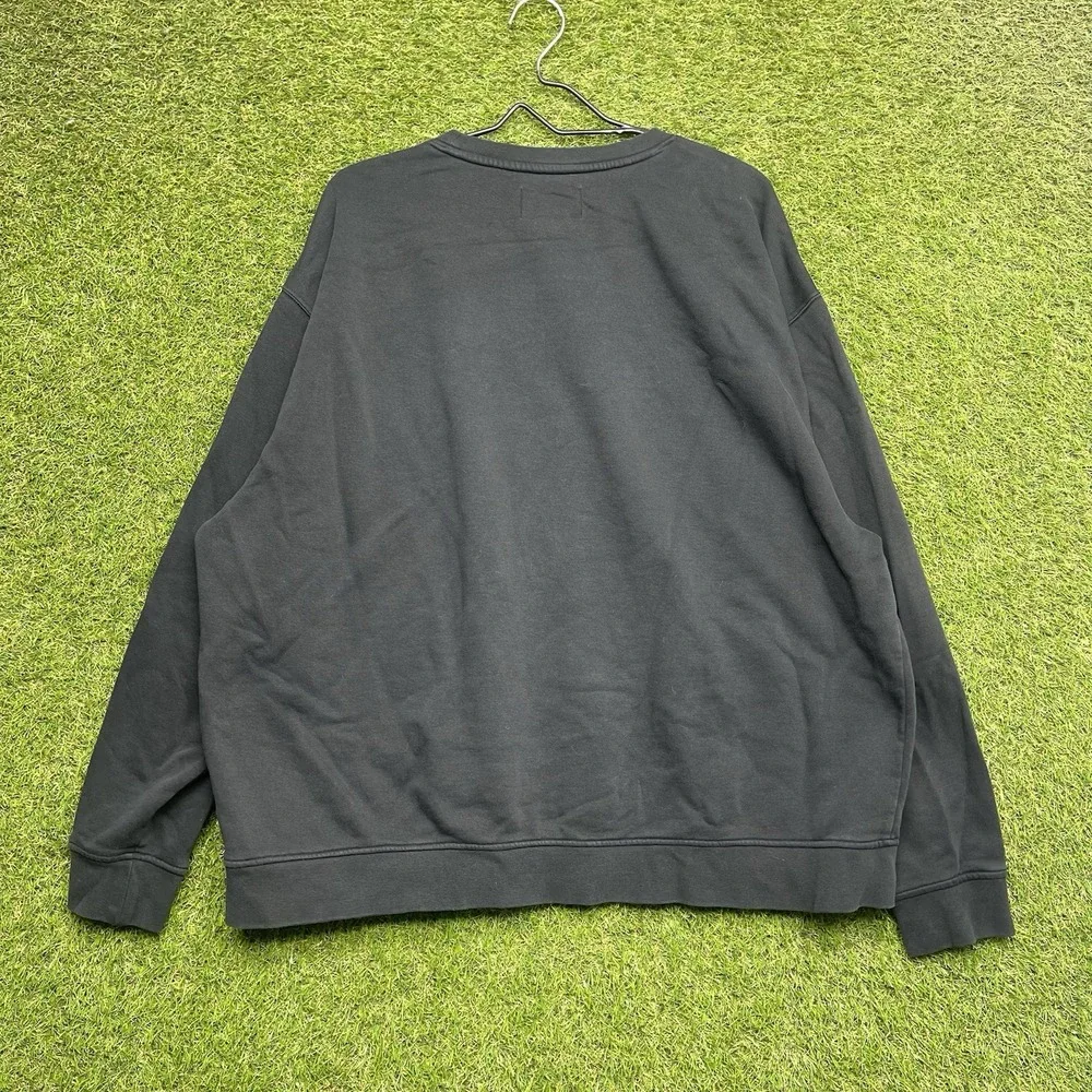 Nike Air Jordan Sweatshirt Mens 2XL Crewneck Black Pullover y2k Jumpman